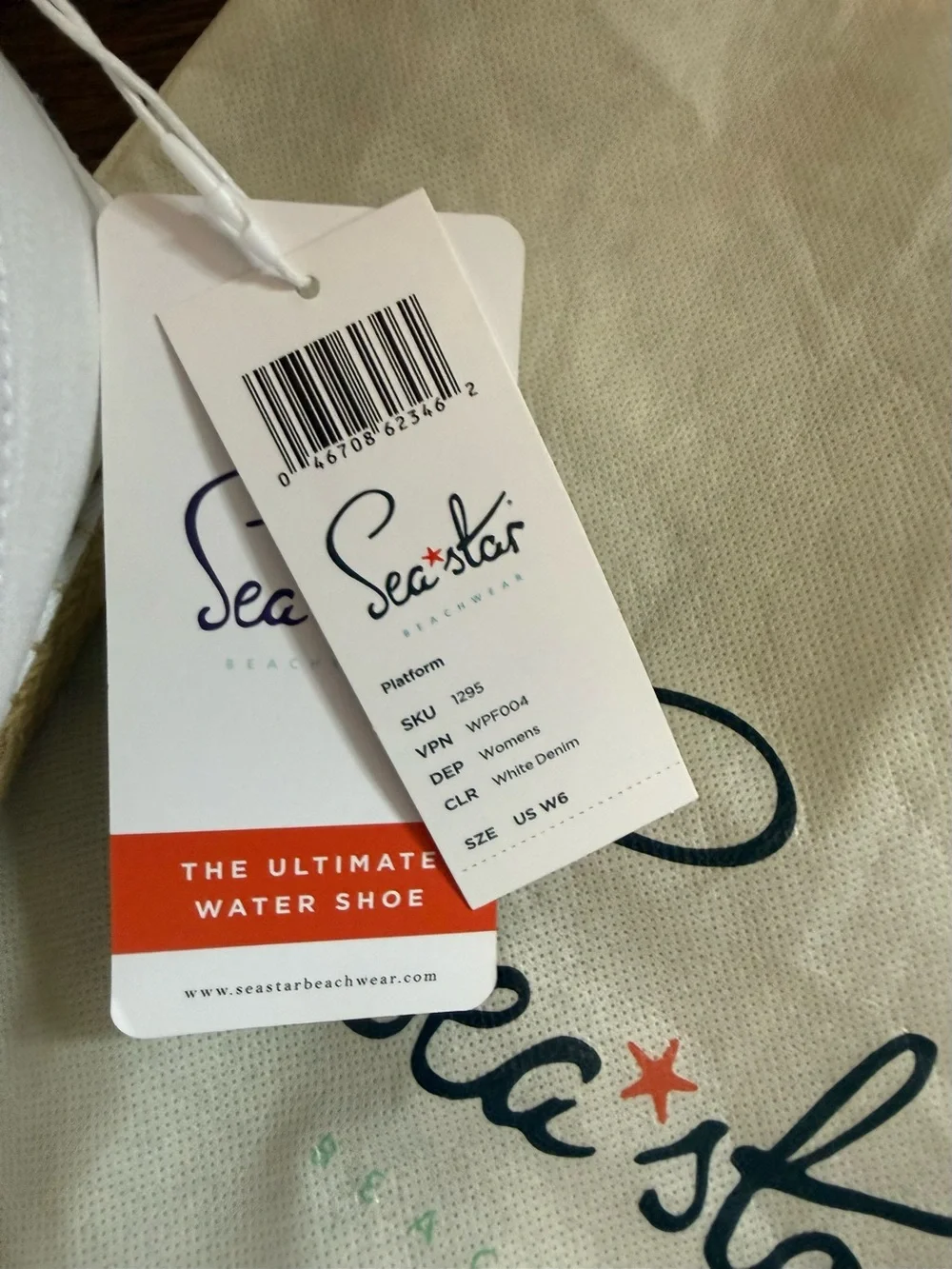 SeastarWhite Slip-On Espadrille Sandals